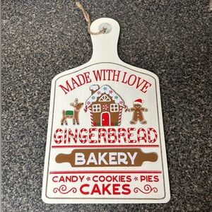 Gingerbread Cutting Board Wood Wall Decor